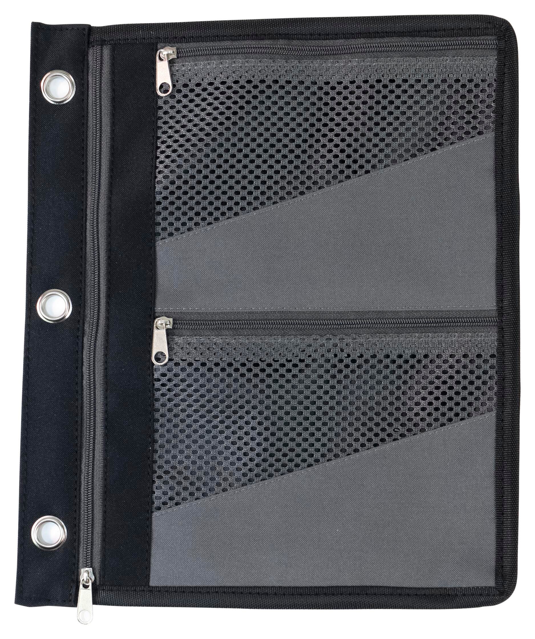 School Smart Binder Pouch, 9 x 11 Inch, Gray, Each 2148363